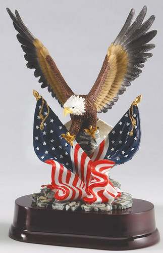Eagle w/ Two Flags