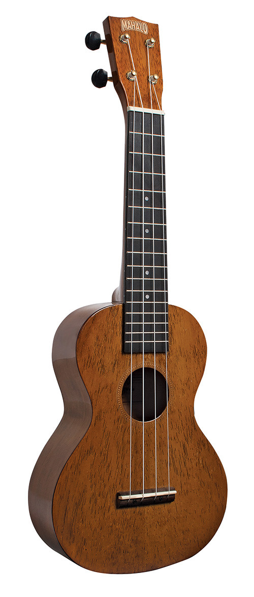 MAHALO Hano Series Concert Ukulele with Wide Neck Vintage Natural Gloss.