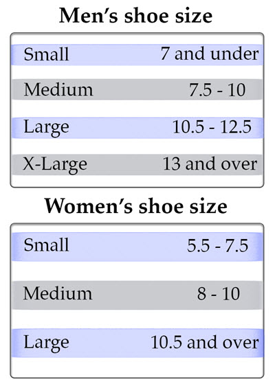 Womens Nike Socks Size Chart