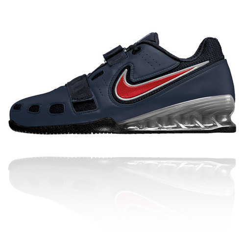 Nike Romaleos 2 Weightlifting Shoes - Obsidian / Red / White ... ... Nike Romaleos 2 Weightlifting Shoes - Obsidian / Red / White. Image 1