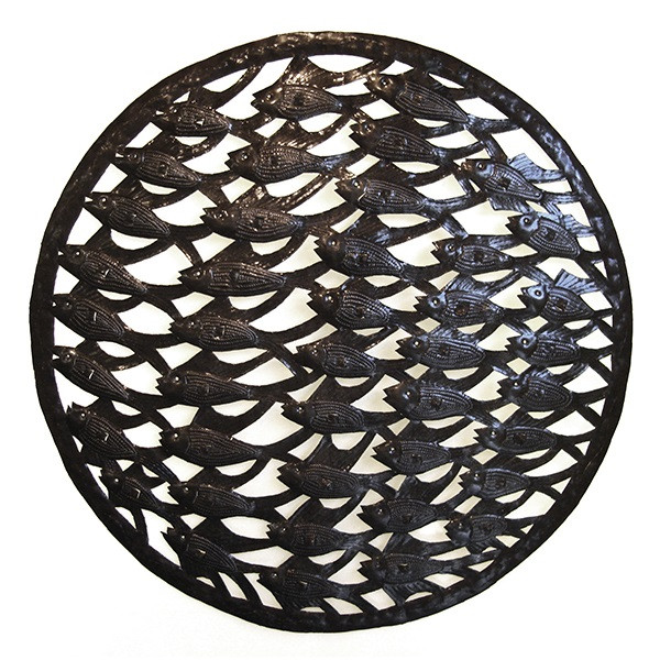 School of Fish Metal Wall Scuplture Fish Outdoor Decor