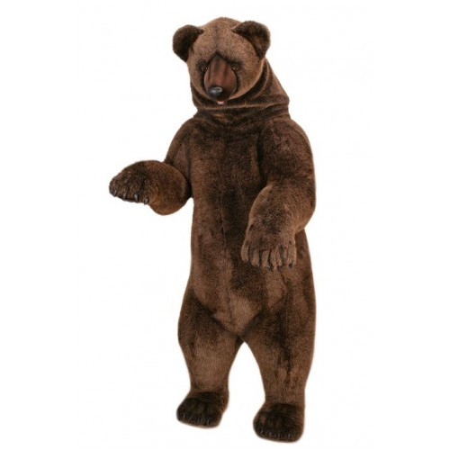 Grizzly Bear Giant Stuffed Animal | Life-Sized Standing Grizzly Bear