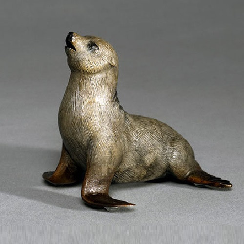 Seal Sculpture Bronze Barry Stein Sealena