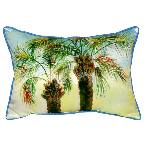 Palm Tree Beach House Pillow