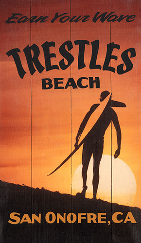 Earn Your Wave Surfing Sign