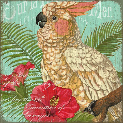 Tropical Resort Cockatoo Art