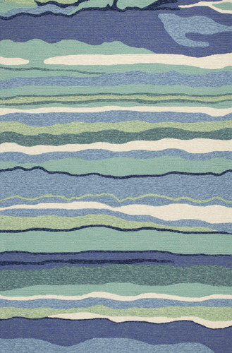 Ocean Lagoon Waves Area Rug