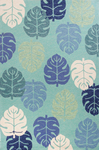 Turquoise Palms Area Rug
