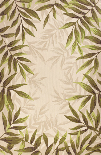 Nature's Greenery Palm Area Rug