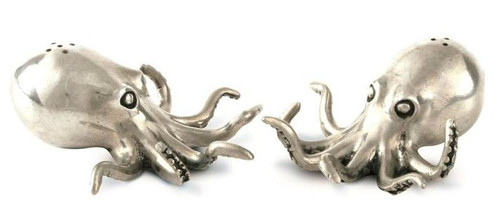 Pewter Octopus Salt & Pepper Set