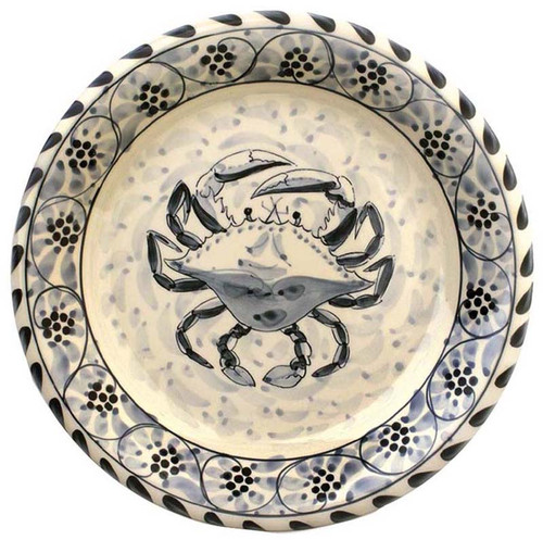 Blue Crab Salad Plates - set of 4