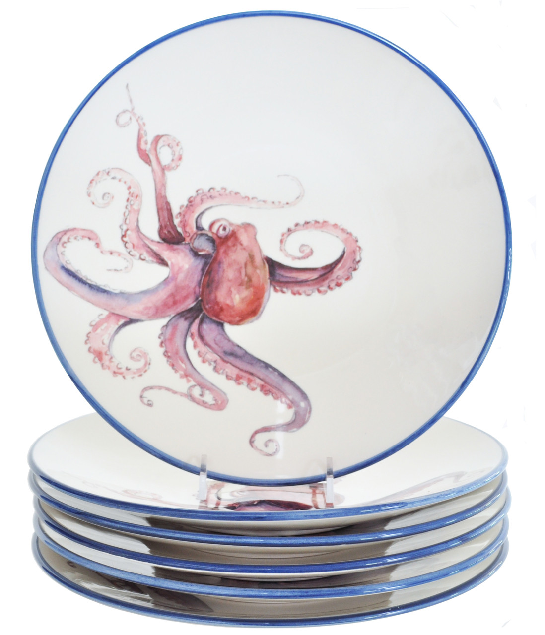 Octopus Dinner Plates Set of 6