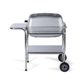 Pk Charcoal Grill And Smoker Grills Portable Kitchen The Clic Pk Grill Smoker Portable Charcoal Barbecue In Brilliant Silver