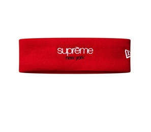 Supreme New Era Classic Logo Headband Red - curatedsupply.com