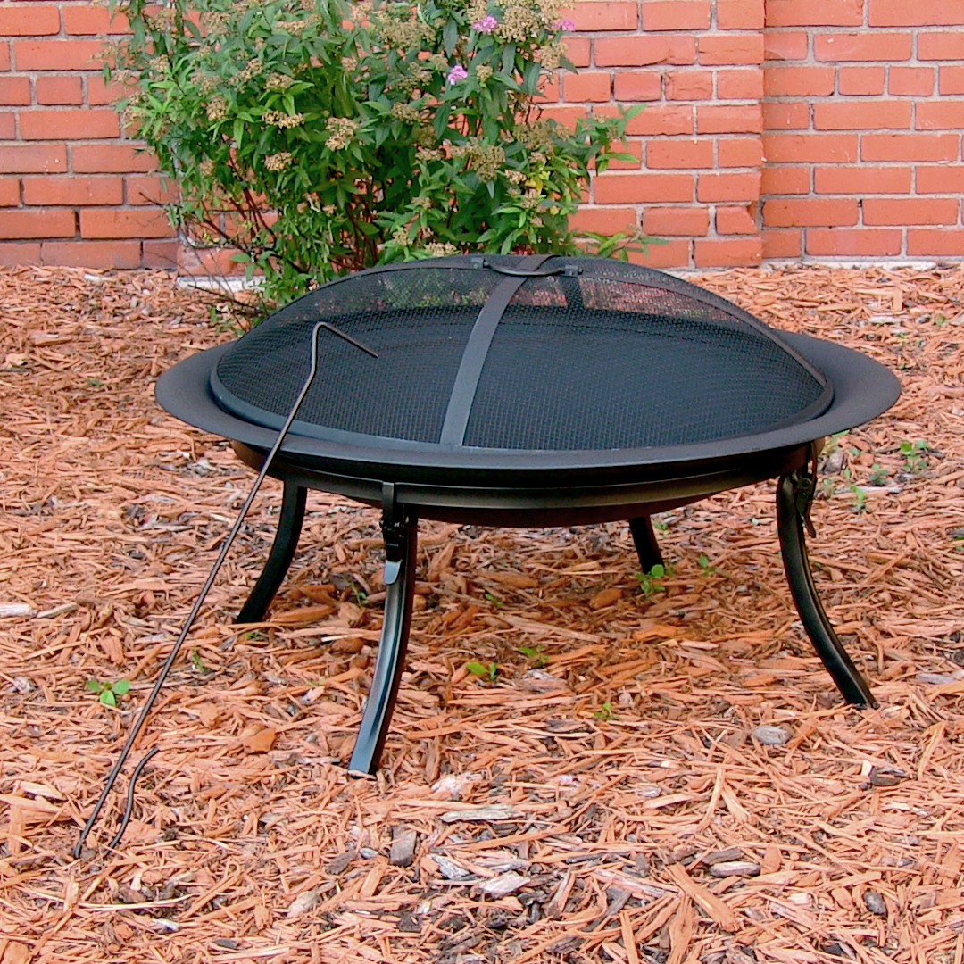 Sunnydaze 29" Portable Folding Fire Pit with Case