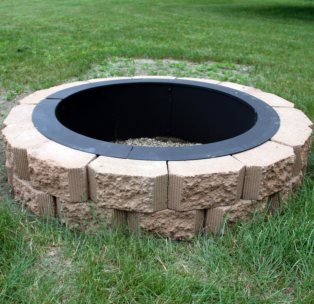 Sunnydaze Heavy-Duty Fire Pit Rim – DIY Fire Pit ... Image 5 ... - Sunnydaze Heavy-Duty Fire Pit Rim – DIY Fire Pit