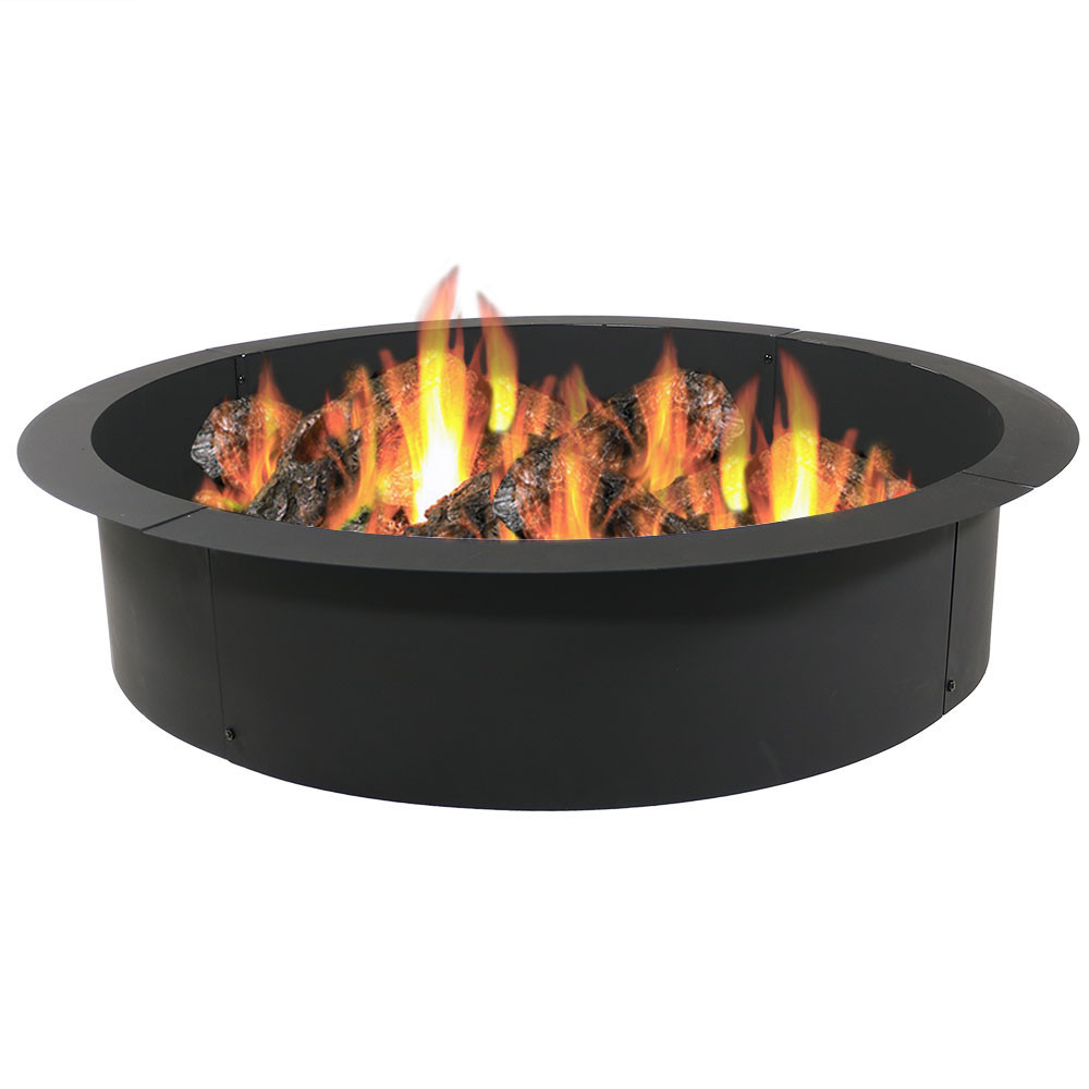Sunnydaze Heavy Duty Fire Pit Rim - Make Your Own In-Ground Fire Pit