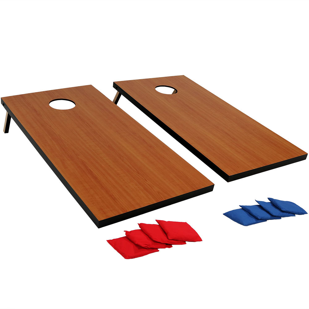 Sunnydaze Regulation Size 4 Foot Cornhole Game Set Sunnydaze Regulation Size 4 Foot Cornhole Game Set