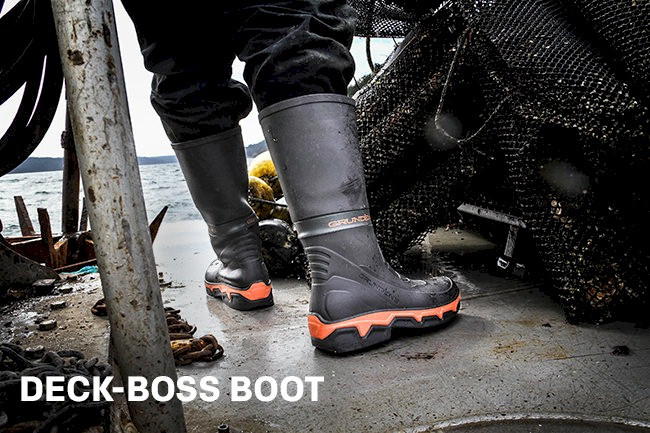 Difumos Mens Deck Fishing Boots Waterproof Rain Boots Anti-Slip