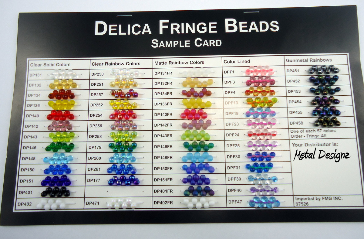 Miyuki Delica Fringe Beads - 10 Gram bag - Metal Designz