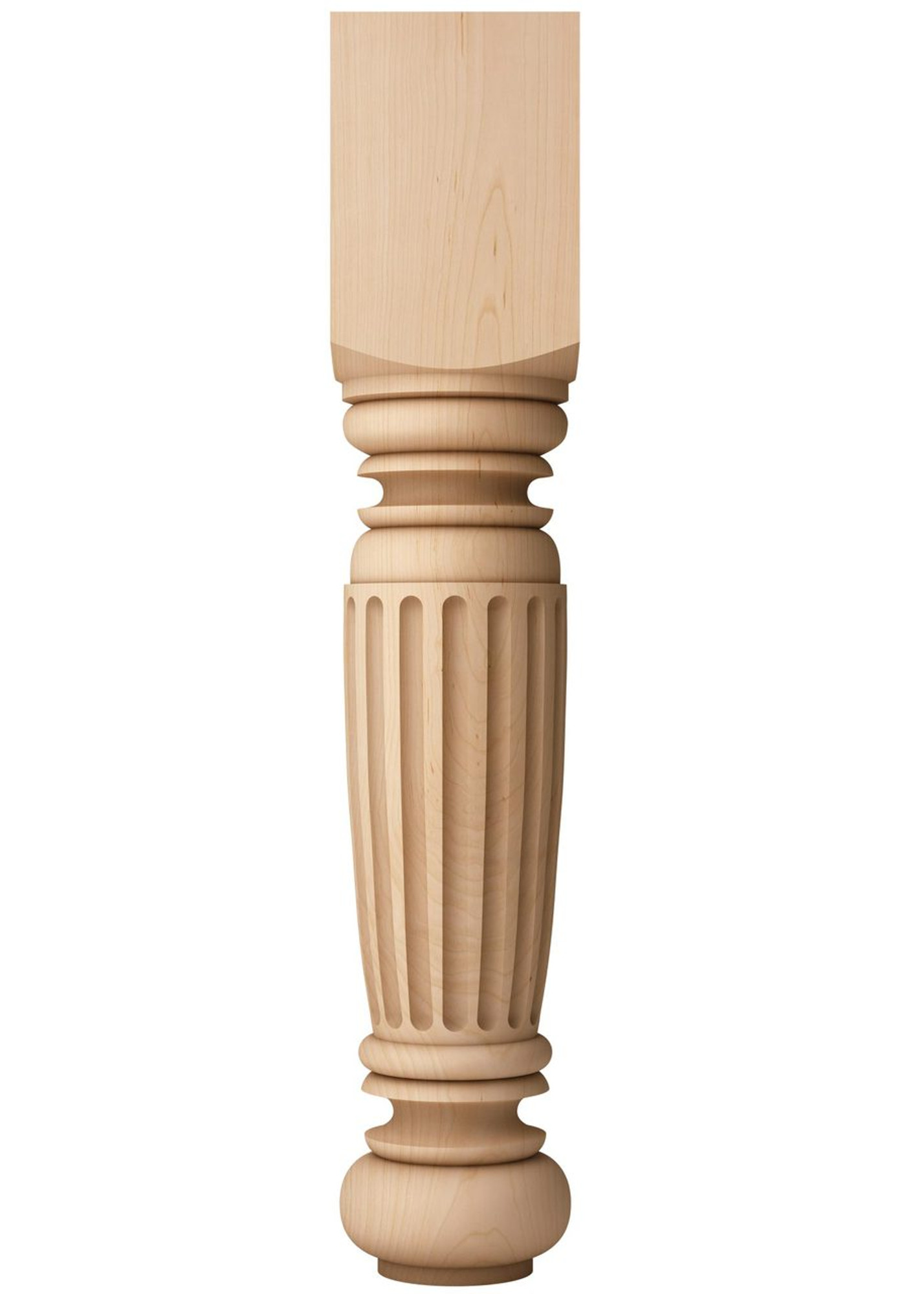 Fluted Farmhouse Coffee Table Leg 18\u0026quot; TableLegs.com Fluted Farmhouse Coffee Table Leg 18\u0026quot; TableLegs.com