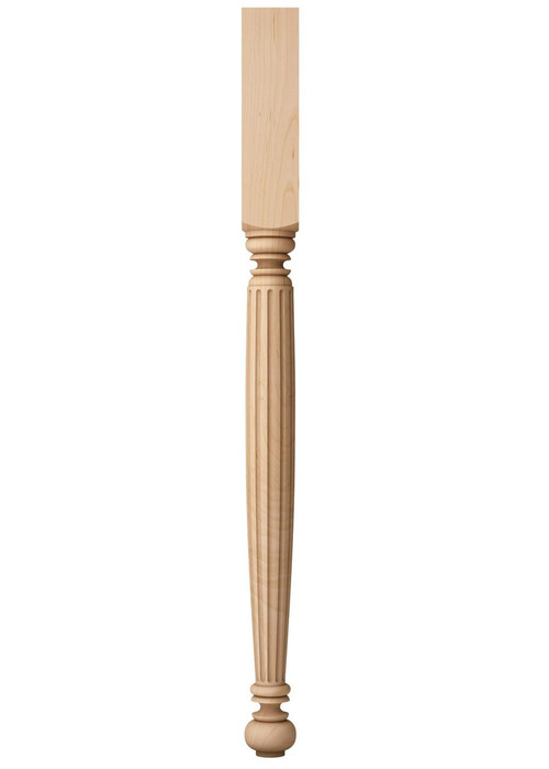 Thin Fluted Country Kitchen Leg 36"