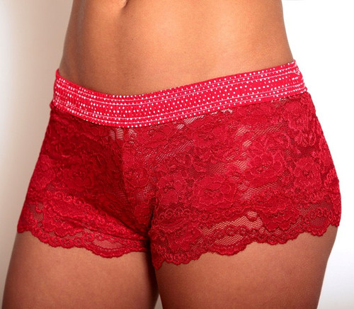 Red Polkadot / Red Lace Boxers