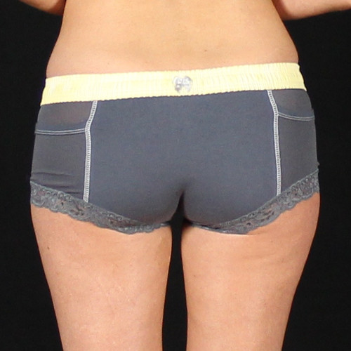 Grey Boxer Brief (Yellow Top)