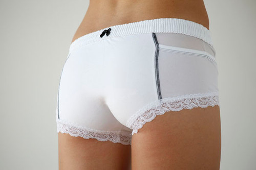 White Boxer Brief (Black Trim)