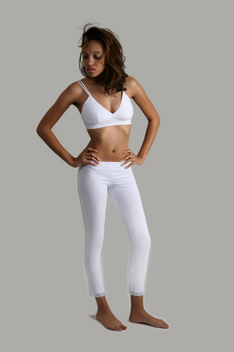 Leggings - White over White