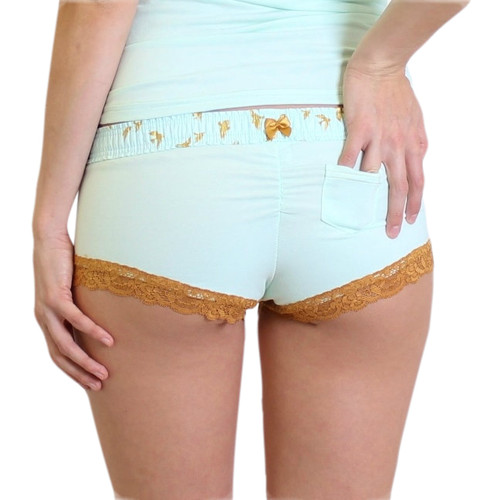 Mint Boyshort with Mint Dove FOXERS Band