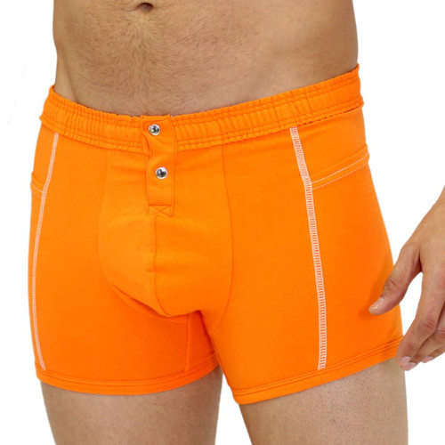 Sporty Men's Orange Boxer Brief