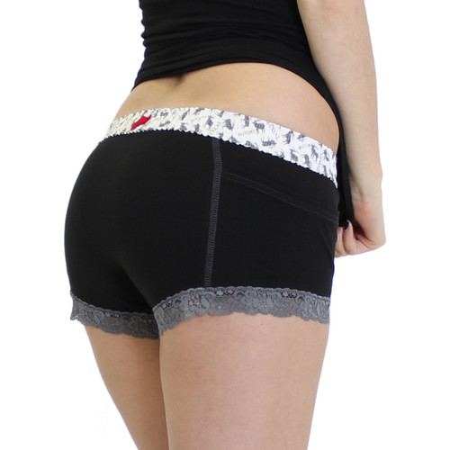 Black Boxer Briefs with FOXERS Elk Band