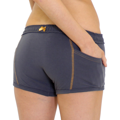 Gray Tomboy Boxers with Pockets