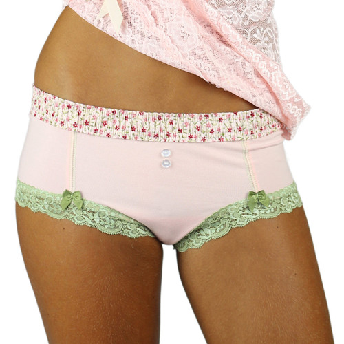Lace Trimmed Cotton Cheeksters