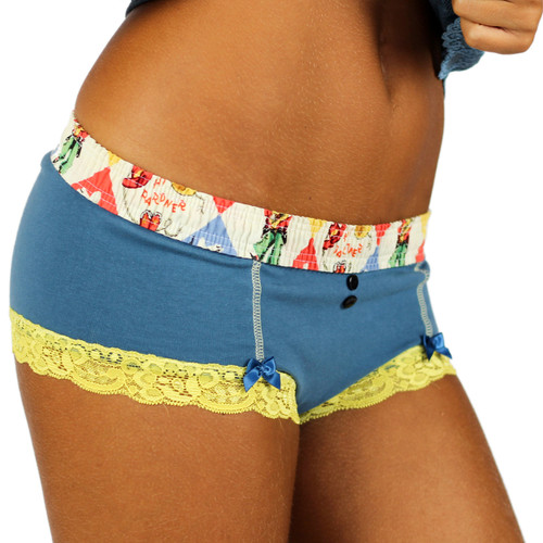 Grey Blue Womens Underwear
