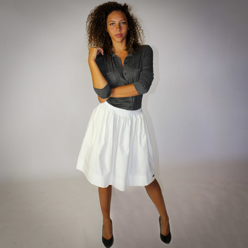 Ivory Skirt With Pockets (FXSKT-11)