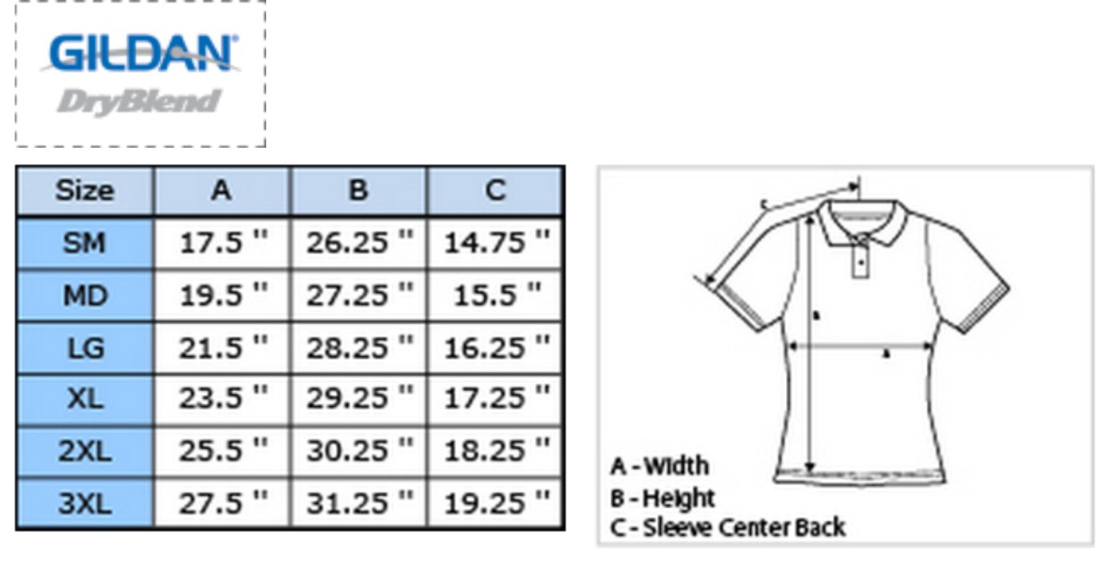pvn women 39 s gildan dryblend double pique sport shirt gildan dryblend t shirt color chart