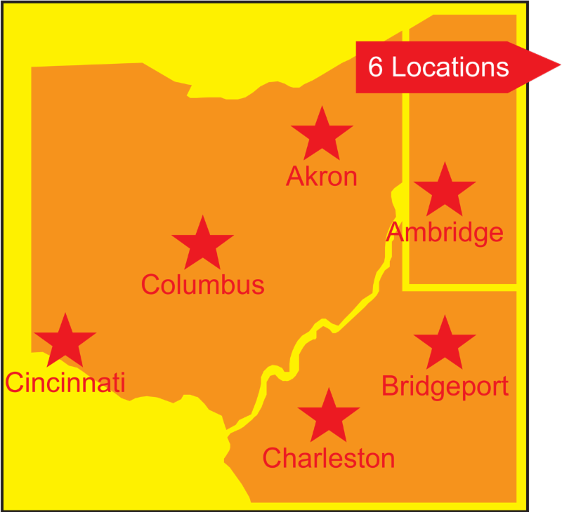 Conveniently-Located Offices
in PA, OH and WV