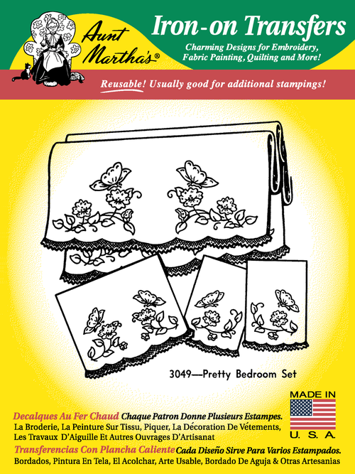 Aunt Martha's 3049 Pretty Bedroom Set Colonial Patterns, Inc.