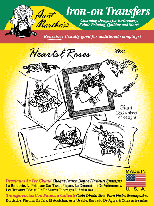 Aunt Martha's 3934 Hearts & Roses Colonial Patterns, Inc.