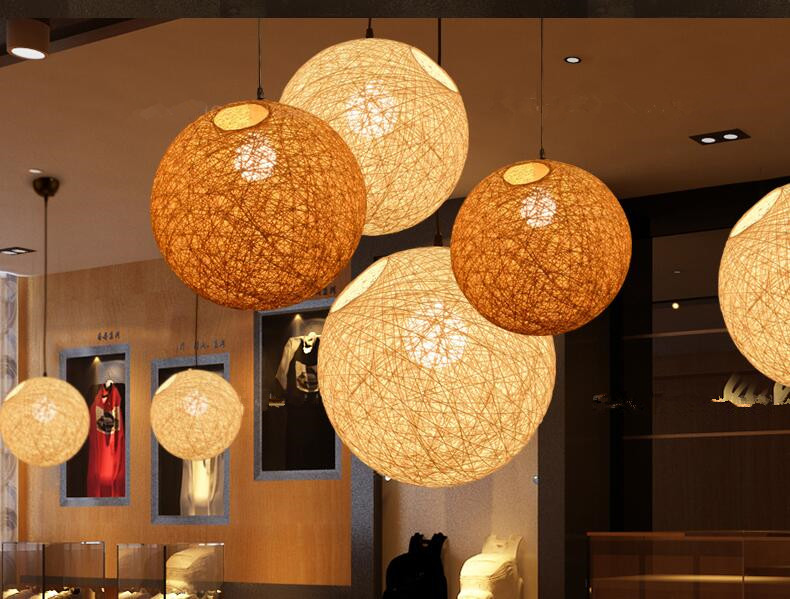 hemp lamp shade