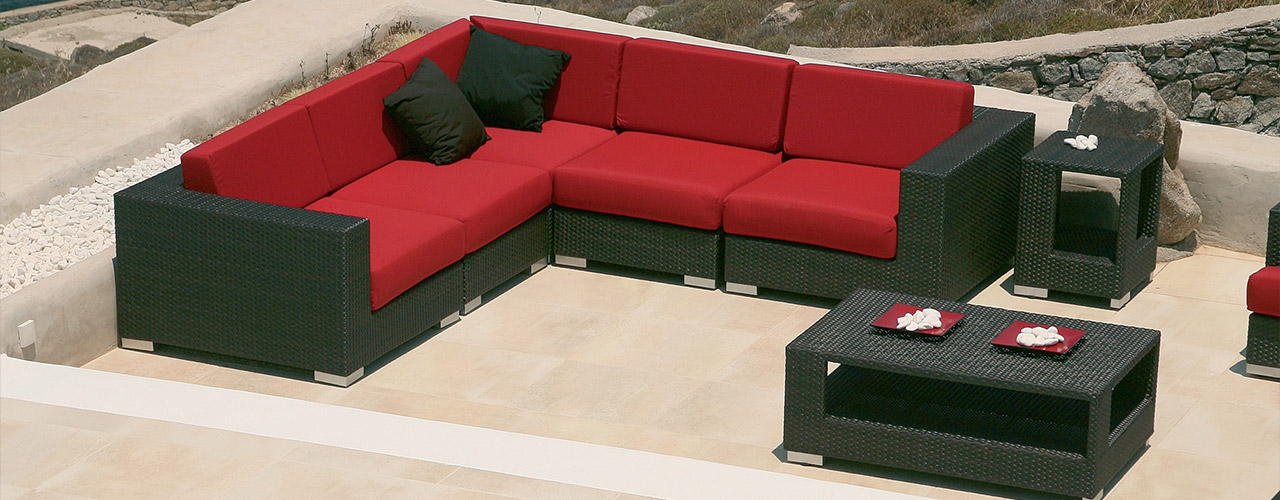 barlow tyrie arizona modern outdoor woven sectionals authenteak