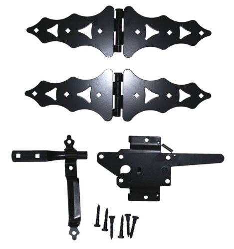 Wood Fence Hardware - Single Gate Kit (Wood Gate Hinges and Latch ...