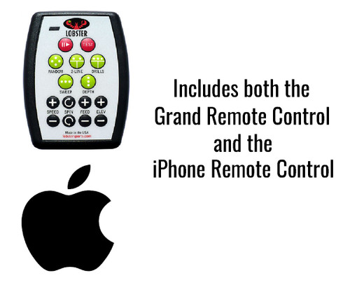 Iphone Remote Control Combo For Lobster Tennis Ball Machine From Oncourt Offcourt