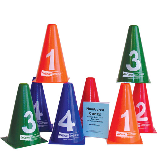 Numbered Cones For Athletic Training From Oncourt Offcourt