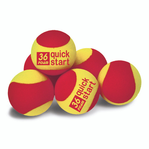 "quick Start 36" Foam Tennis Balls / One Dozen / Oncourt Offcourt