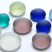 Frosted Glass Gem Pieces found in craft stores