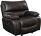 Coaster Willemse Casual Glider Recliner In Dark Brown - Dealbeds.com