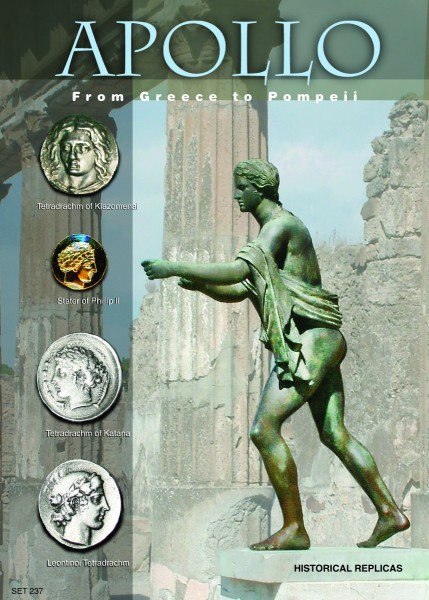 apollo god rome greece olympian coins bc coin